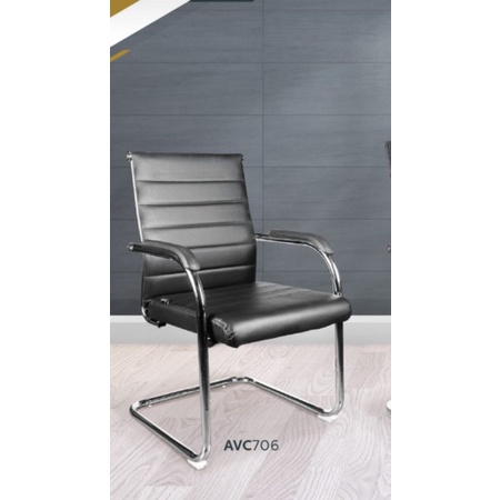 Kursi Hadap Oscar / Kursi Hadap Hitam-kaki Stainlees / Avc 706