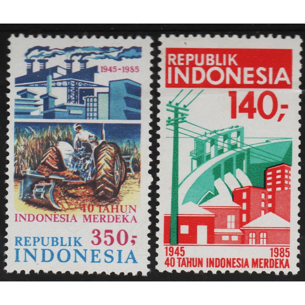 

Perangko Filateli I105 - Indonesia MNH 2v 01.08.1985 Anniv Of The Indepence Of Indonesia