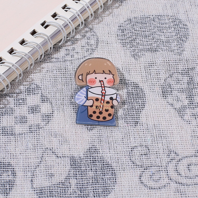 Cute cartoon brooch girl bear pin schoolbag pendant accessories