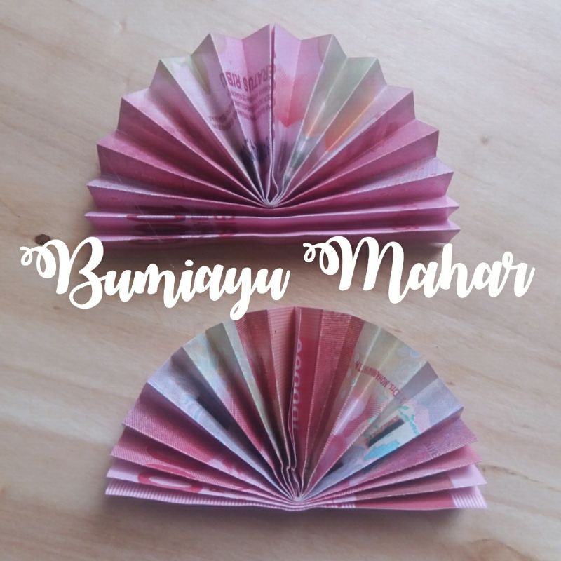 Bunga Kipas Uang Kertas Mainan Mahar
