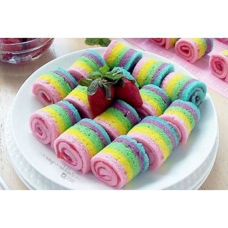 cake rainbow gulung