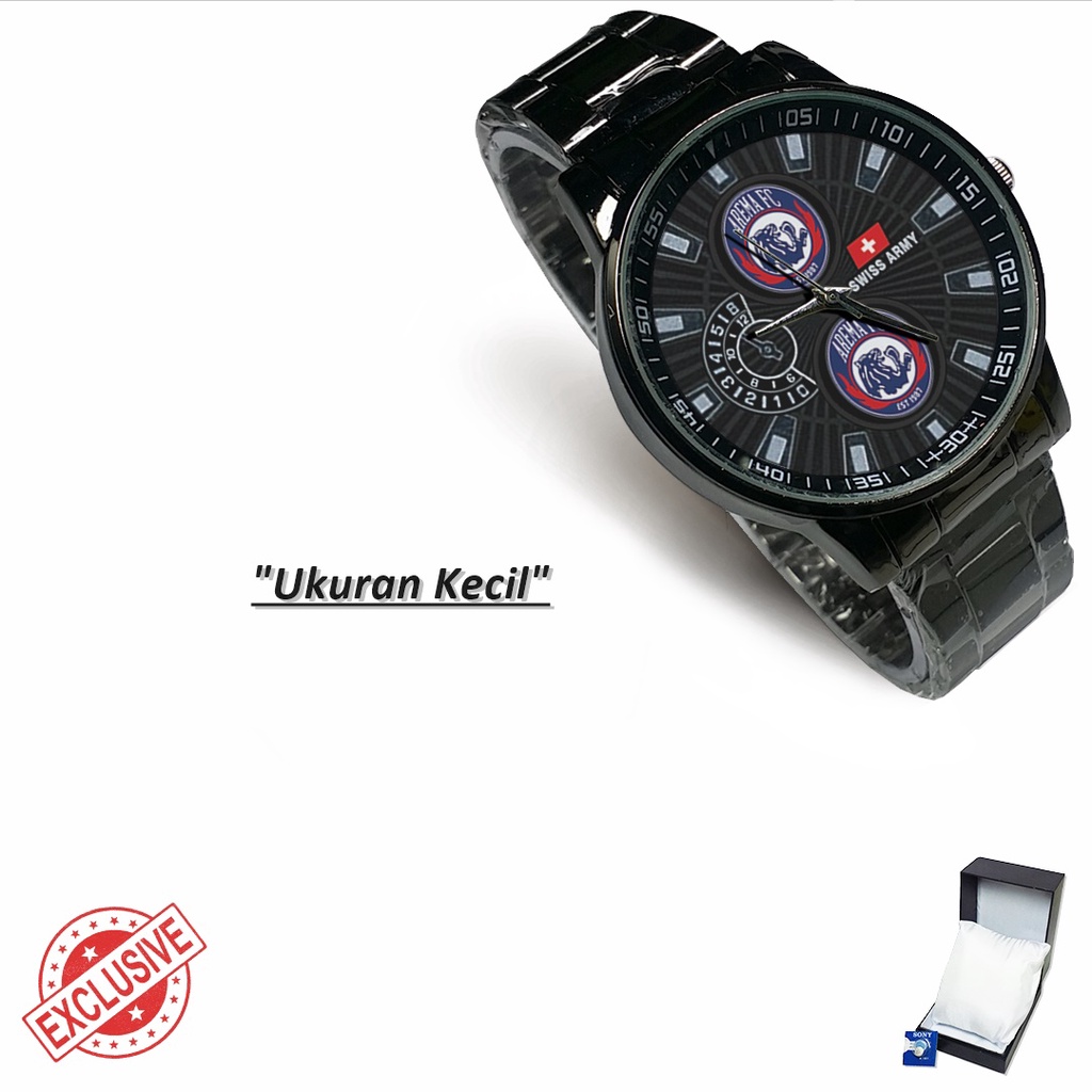 Jam Tangan Rantai Couple Logo AREMA FC (Cool)