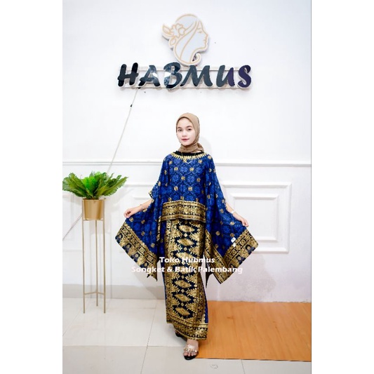 couple setelan batik kondangan motif songket palembang