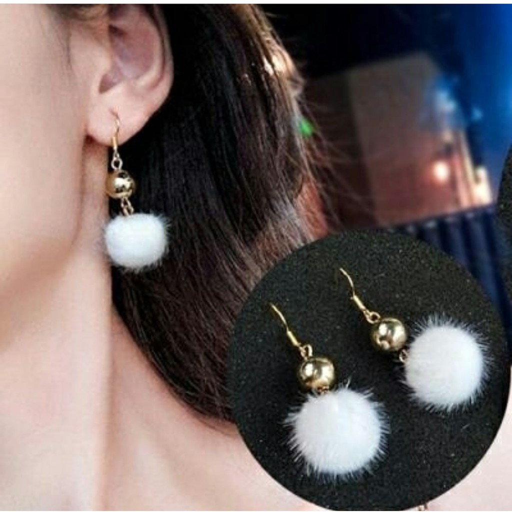 ANTING HOOKS WANITA KEKINIAN ALA KOREA MODEL BOLA DURI  MURAH BERKUALITAS # 186