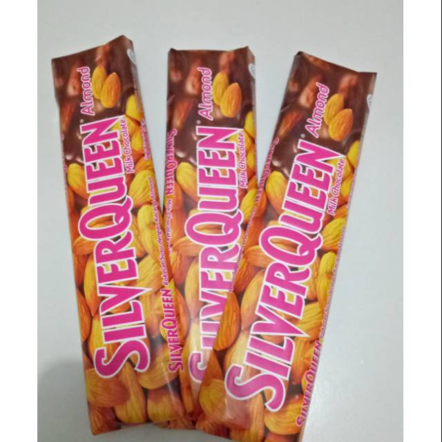 Coklat silverqueen almond 65gr Grosir isi 12