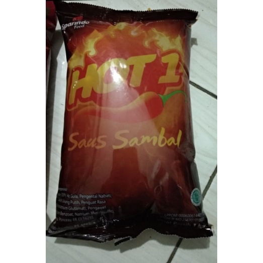 

Hot 1(one) saus sambal 1kg/pouch
