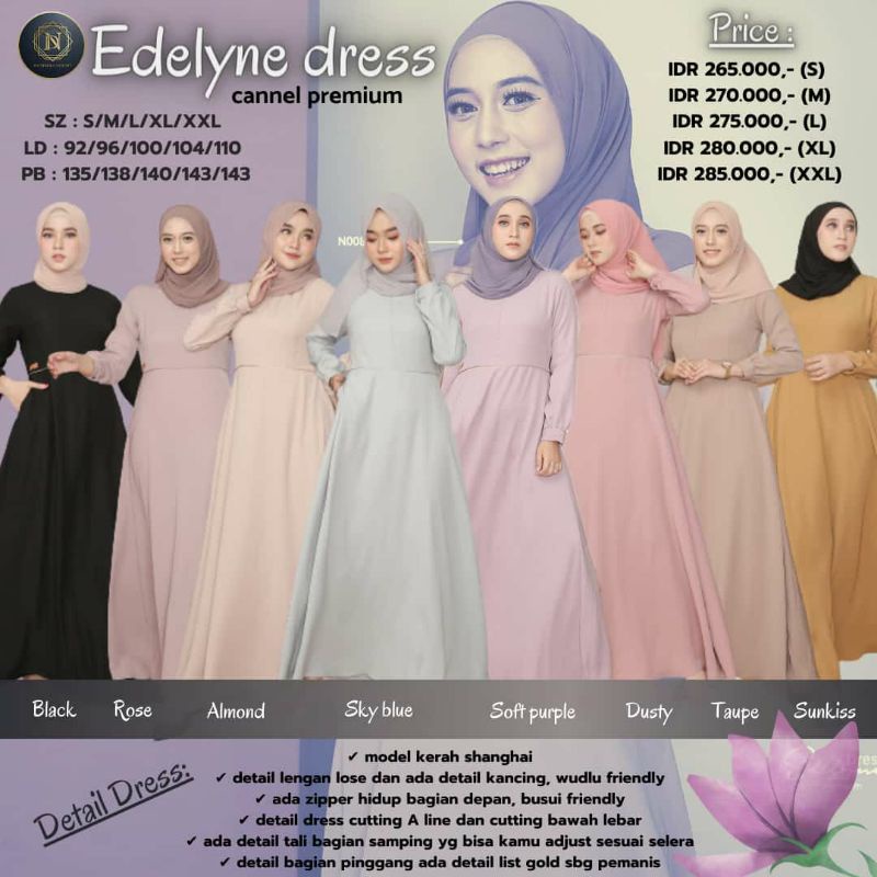Edelyne Dress ori Nadheera Luxury