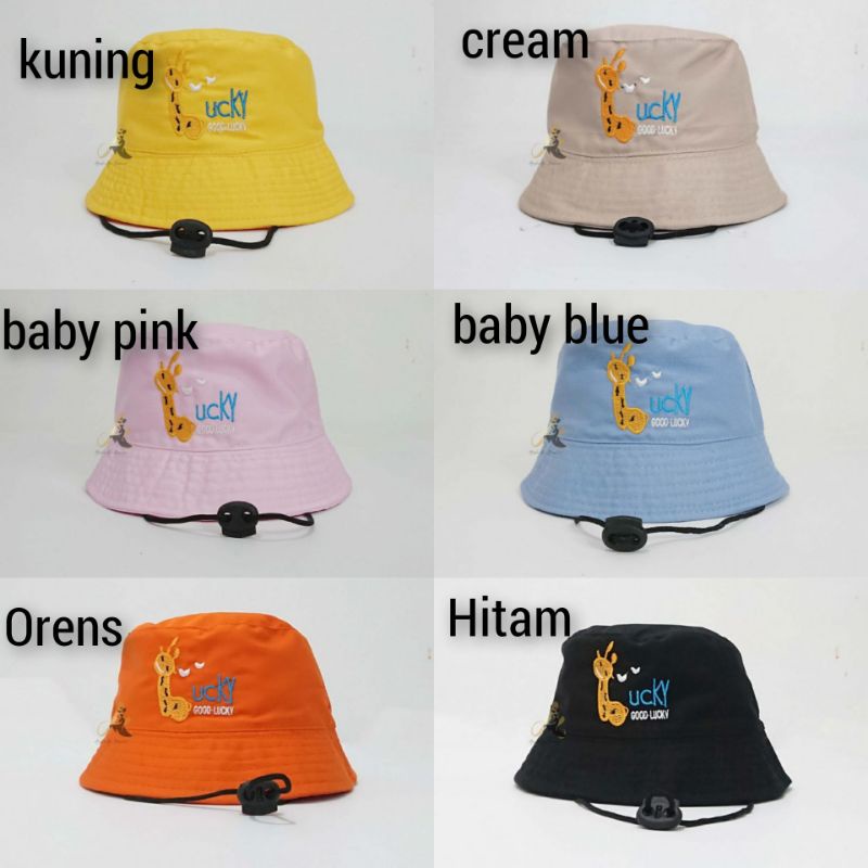 BUCKET JERAPAH / BUCKET ANAK / BUCKET / TOPI ANAK / TOPI