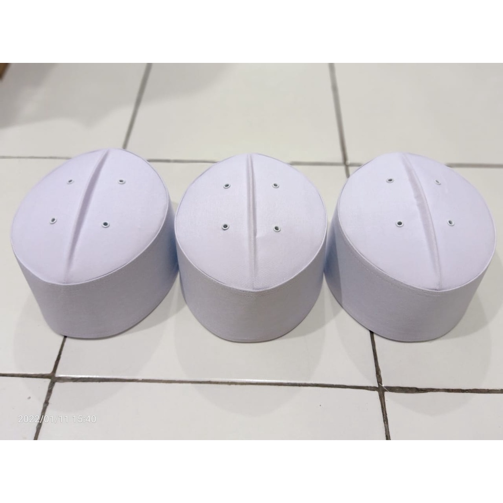 peci putih polos super ( assagofah ) PUTIH POLOS assgofa