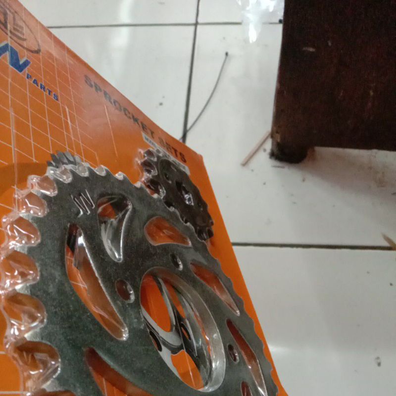 Gir Gear Set Depan+Belakang NEW SMASH SMESH SMES SHOGUN SOGUN NEW OLD LAMA RC 428 35 36 T 14 T Sprocket GearSet Girset-2