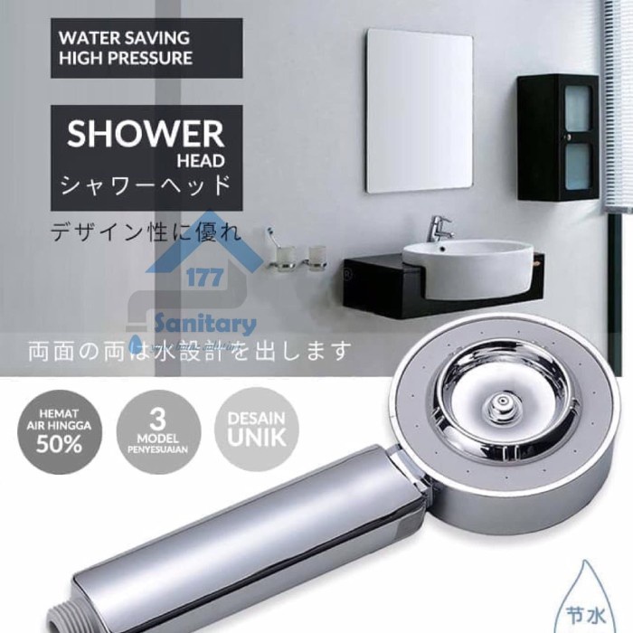 BAROKAH GAMIS MATSU JEPANG Kepala Shower mandi SPA Shower Head Semprotan sabun 2in1