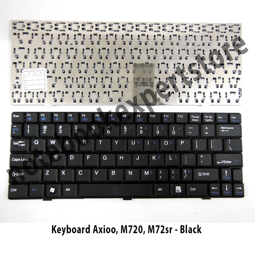 Keyboard Axioo M720, M72sr, Axioo CLW, Axioo MLC - Black