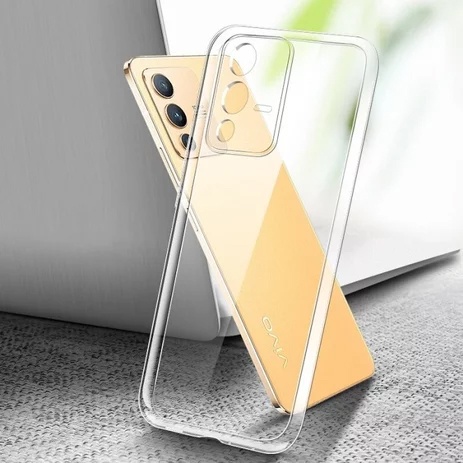 Case Vivo V23 5G Casing Clear HD KETEBALAN 2MM BENING TRANSPARAN TPU Premium Softcase