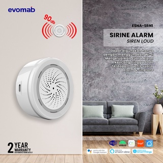 evomab Alarm Sirene Anti Maling Wifi IoT Smart Home ESNA-SRN1