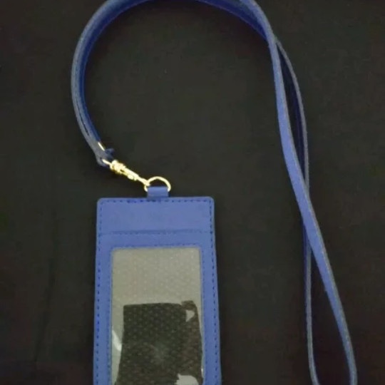

Update Name Tag Id Card Identitas Holder Tali Kulit 4 Slop Warna Biru Diskon