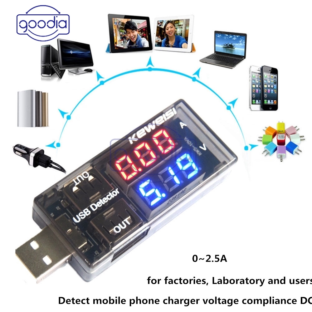 ✈【Fast/COD】✈USB Charger Doctor Current Voltage Detektor Battery Voltmeter Ammeter Tester