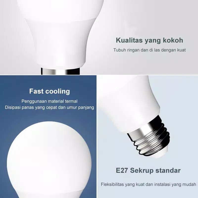 Lampu led Procyon 3 watt warm white / white procyon led 3w bulb warm white ww kuning hangat 3000K