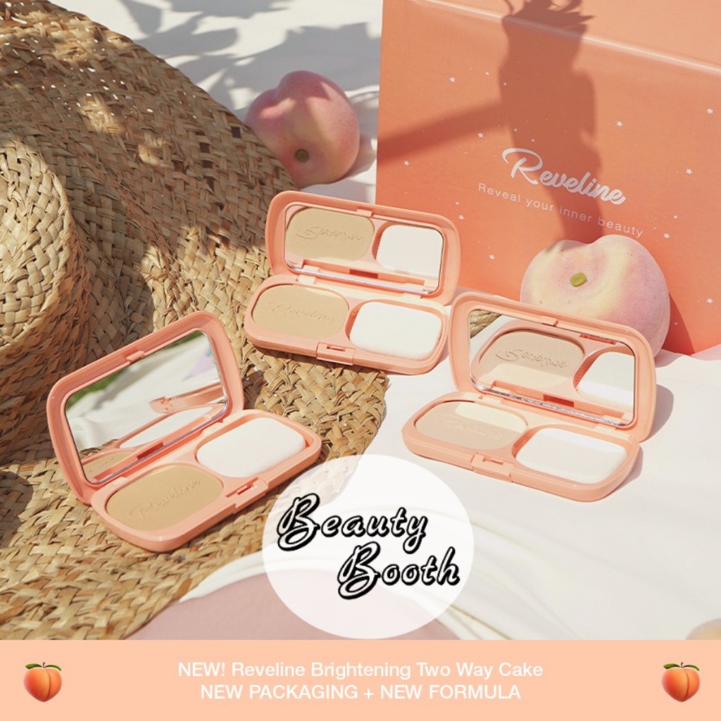 REVELINE Bedak Padat | REVELINE Brightening Two Way Cake Tropical Natural Ivory