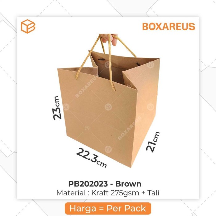 

(TERLARIS) Terbaru Paper Bag, Kantong Tas, Kertas Paperbag, Belanja Shopping