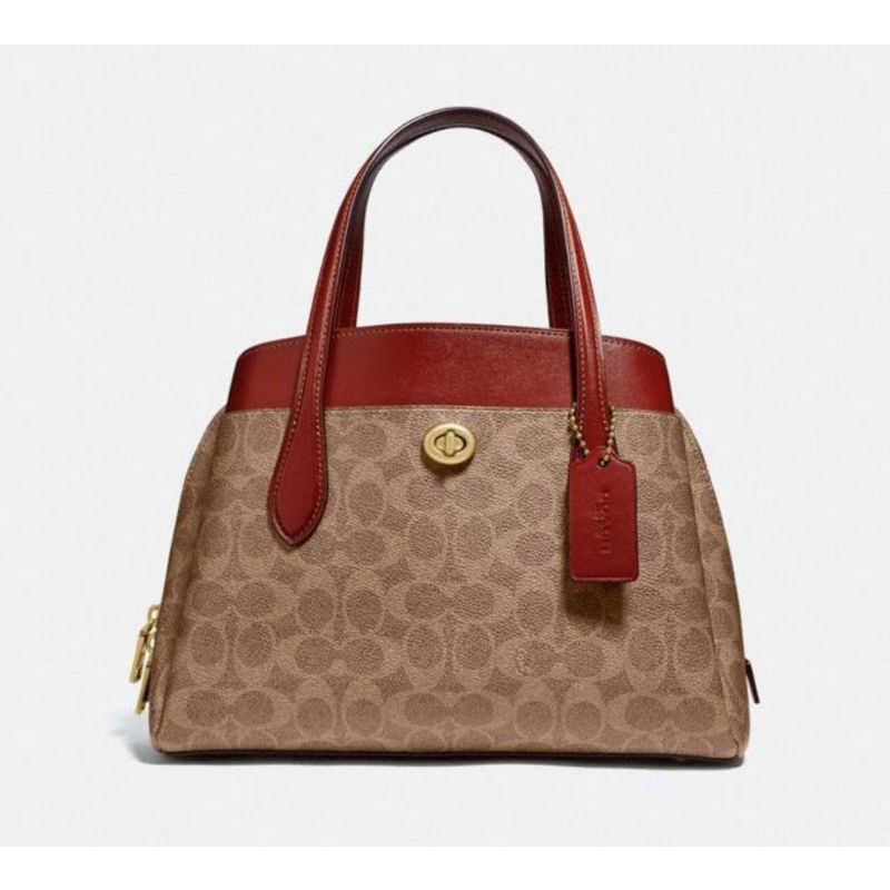 Coach Lora Carryall 30 In Signature Canvas (593)