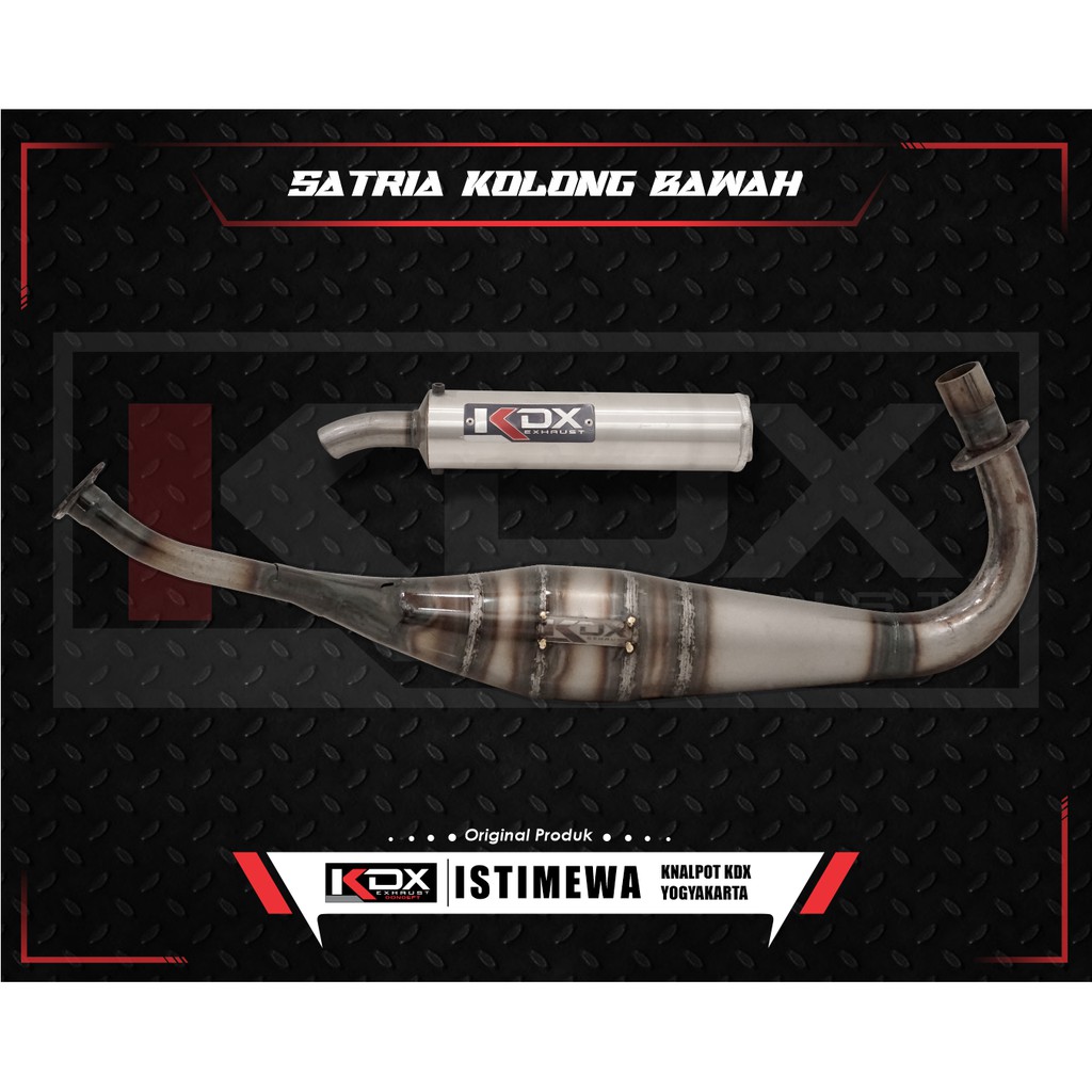 Knalpot KDX Satria 2Tak Kolong Bawah ORIGINAL KDX YOGYAKARTA