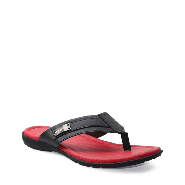 Sandal Casual Pria Obsession Amino 101 Black Red