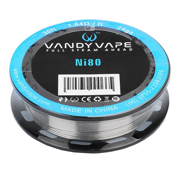 Vandy Vape Wire Pure Nickel Ni80 24 GA 30 Feet 1.64 Ohm [9.15 M] Surabaya