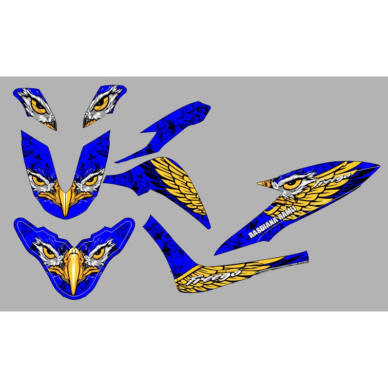 Decal Stiker Motor Freego Aksesoris Modifikasi Variasi Full Body