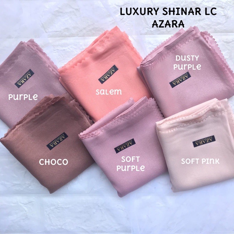 SEGIEMPAT AZARA NUR SHINAR LUXURY LASER CUT / HIJAB JILBAB SINAR PLAIN LC