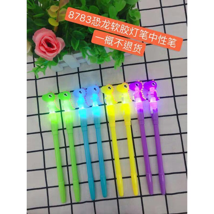 

PULPEN GEL LUCU DINOSAURUS LED - PULPEN JEL FANCY