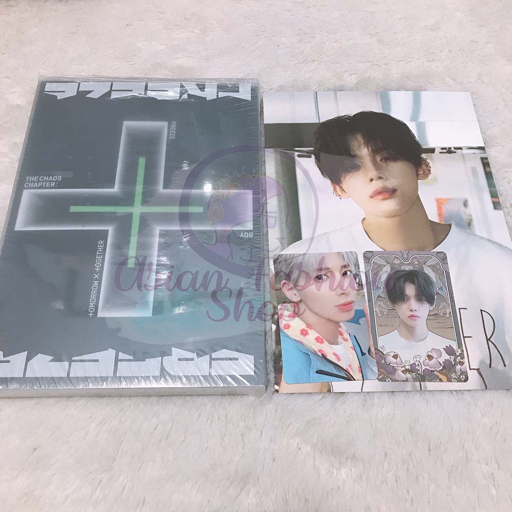 TXT The Chaos Chapter: FREEZE Album UNSEALED TAEHYUN pc YEONJUN postcard+os BOY ver