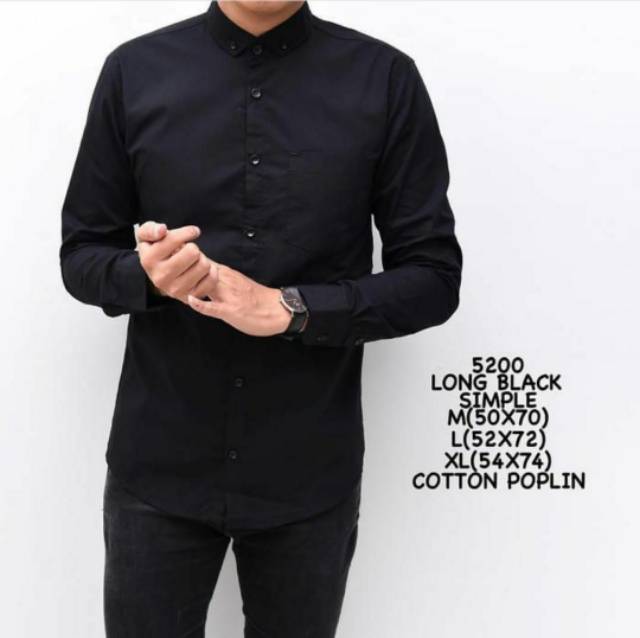 Ⓝxvf-648 Kemeja Pria Polos Fashion Maikel Katun Strit LD100 PJ70 Allsize M L XL Kerja Formal TERBARU