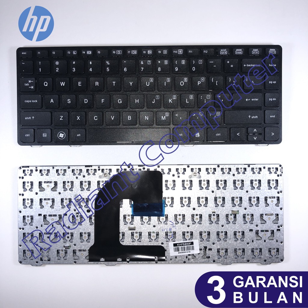 Keyboard HP Elitebook 8460 series, dengan frame