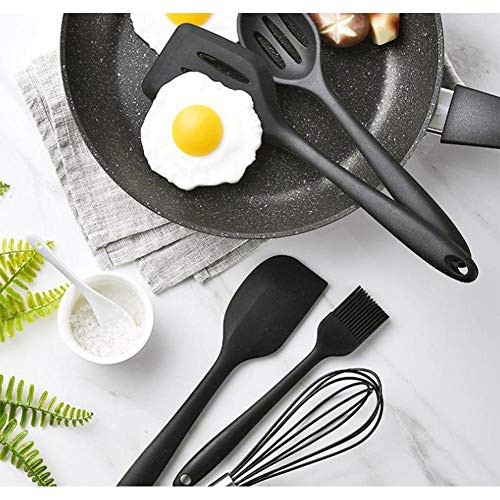 Homekitable Spatula Sutil 10 Pcs Silicone Stainless-6