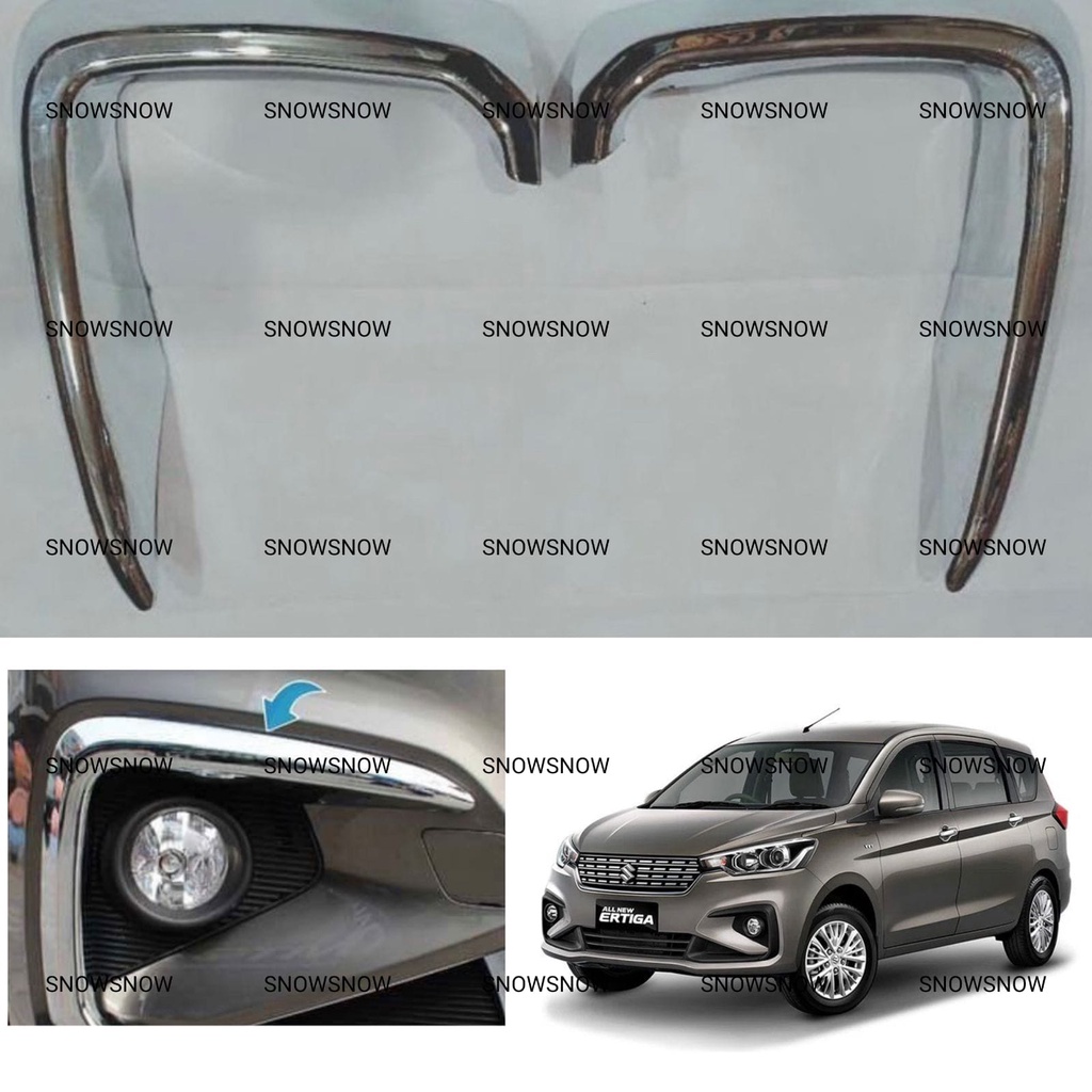 Cover Foglamp All New Ertiga 2018 2021 2022 UP Fog Lamp Chrome