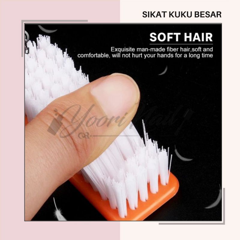 Sikat kuku besar manicure brush sikat nail art pedicure