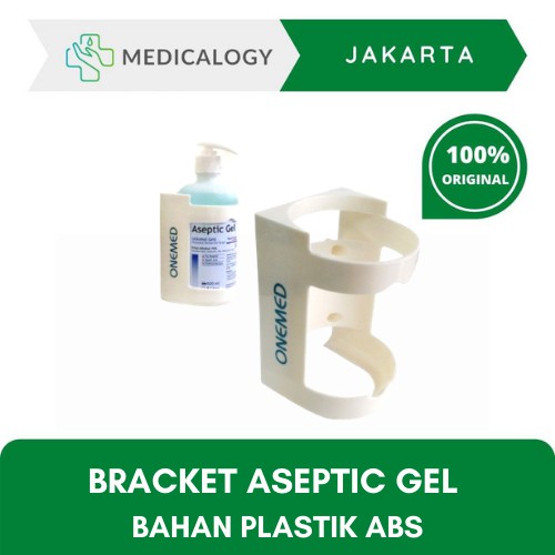 Bracket Breket Braket Bahan ABS/Plastik Gantungan Hand Sanitizer Aseptic Gel 500 ml Onemed