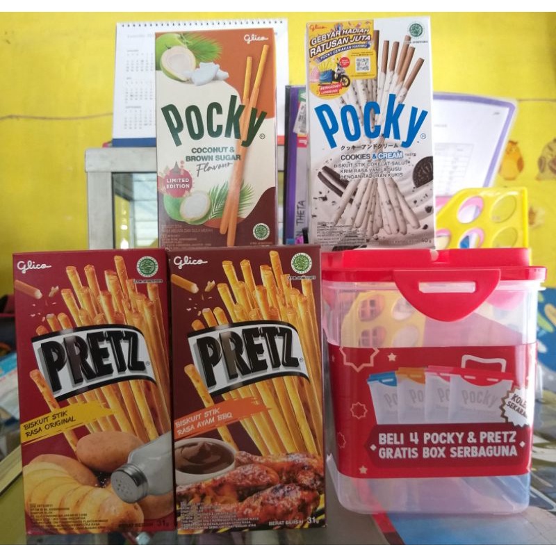 

Paket Pocky gratis box serbaguna