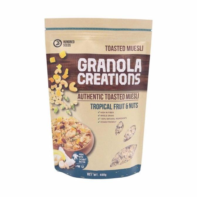 

Granola Creation 400gr - Tropical fruit & Nuts