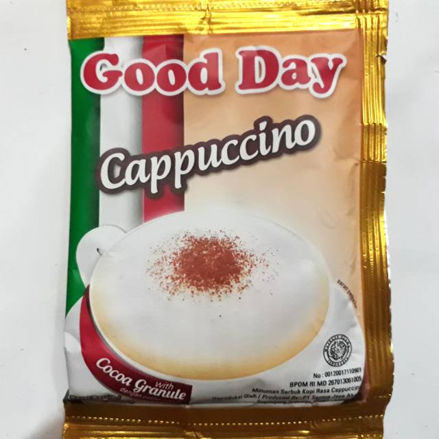 

Good Day Cappuccino (1 Renteng Isi 10 Sachet)