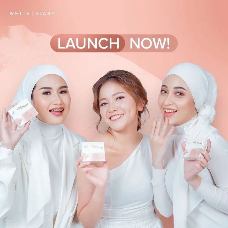 Whitening Gluta Body Soap White Diary / Sabun Pemutih Badan BPOM