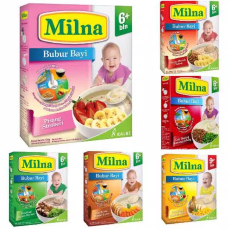 Milna bubur bayi mulai usia 6bln+