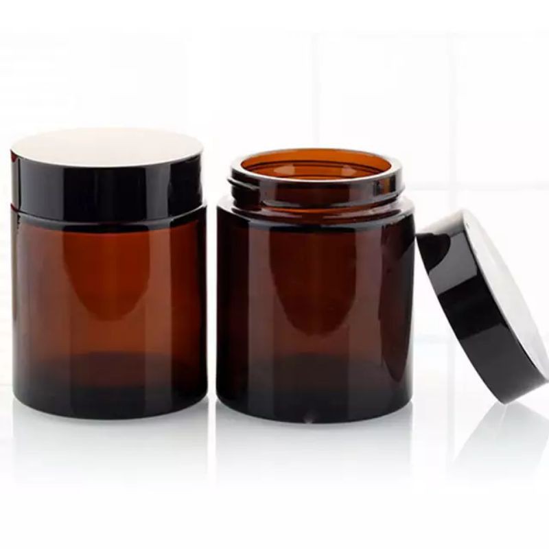 Jar Kaca Amber 270ml / Jar kaca Lilin 270ml / Jar Pot Cream 270ml