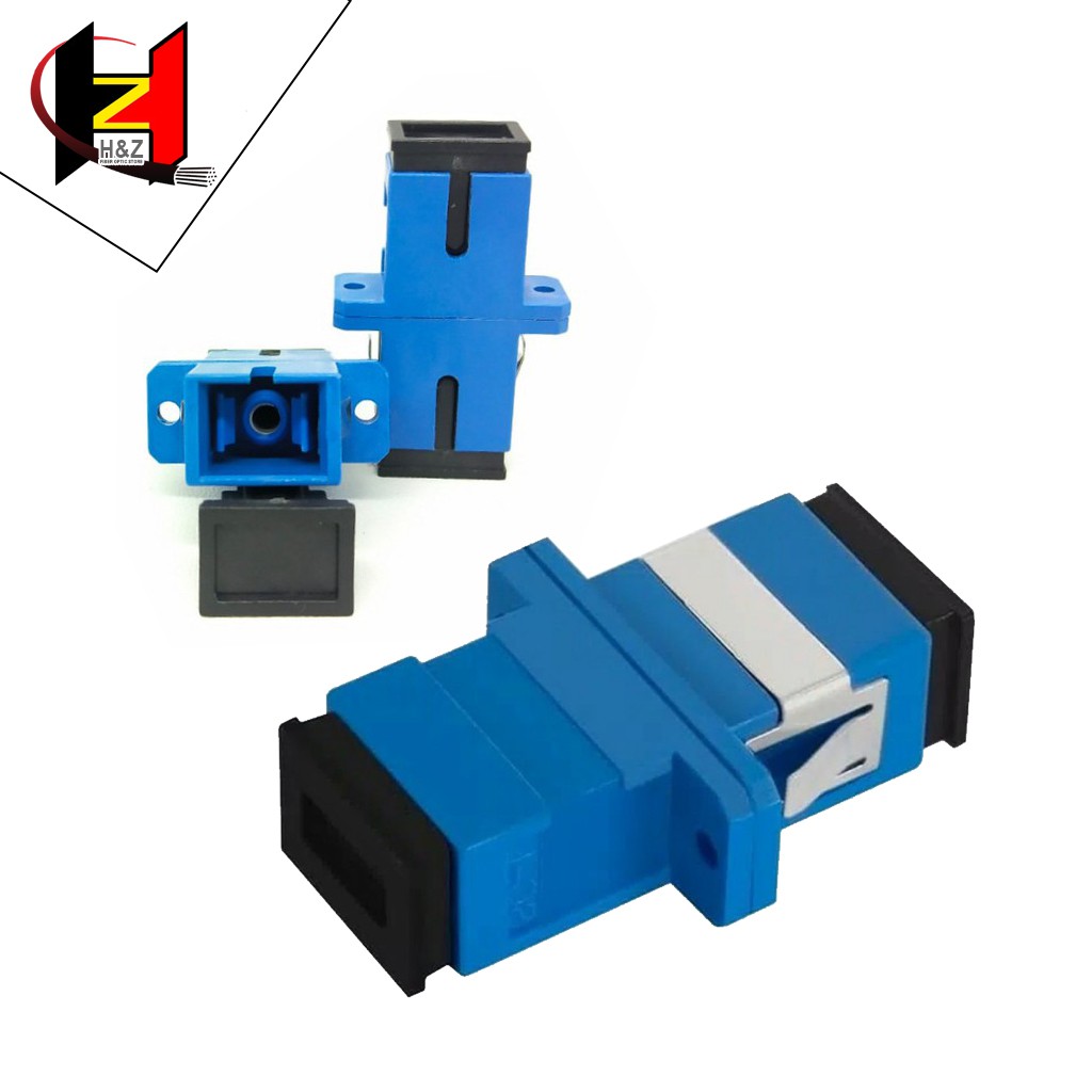 Adapter Barrel SC UPC Fiber Optik FTTH Connector Single Mode