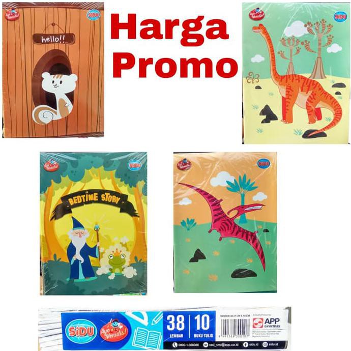 

PROMO Buku Tulis SIDU 38 Lembar - per pack - isi 10 Buku