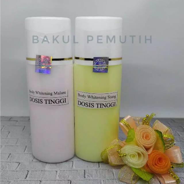 Hb whitening dosis tinggi sepaket siang & malam