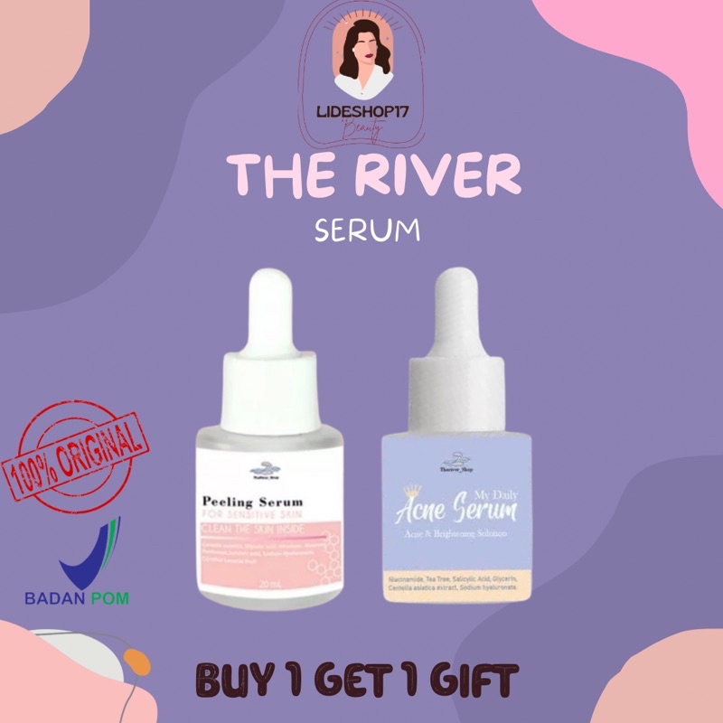 SERUM THERIVER SERUM ACNE BY THERIVER / ACNE SERUM THERIVER / THERIVERSHOP MY DAILY ACNE SERUM / SERUM PEELING THERIVER / SERUM THE RIVER