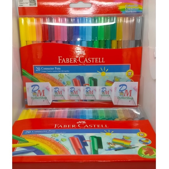 

Faber Castell connector pen isi 20 warna