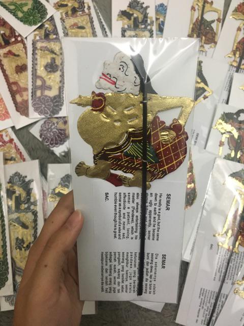 Souvenir Pembatas Buku Wayang