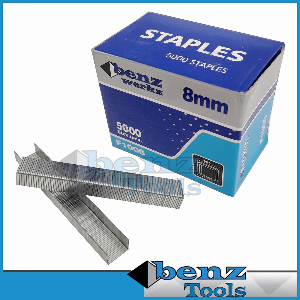 

[5000Pcs] Isi Staples Tembak F1008 Air Stapler 8mm by BENZ WERKZ